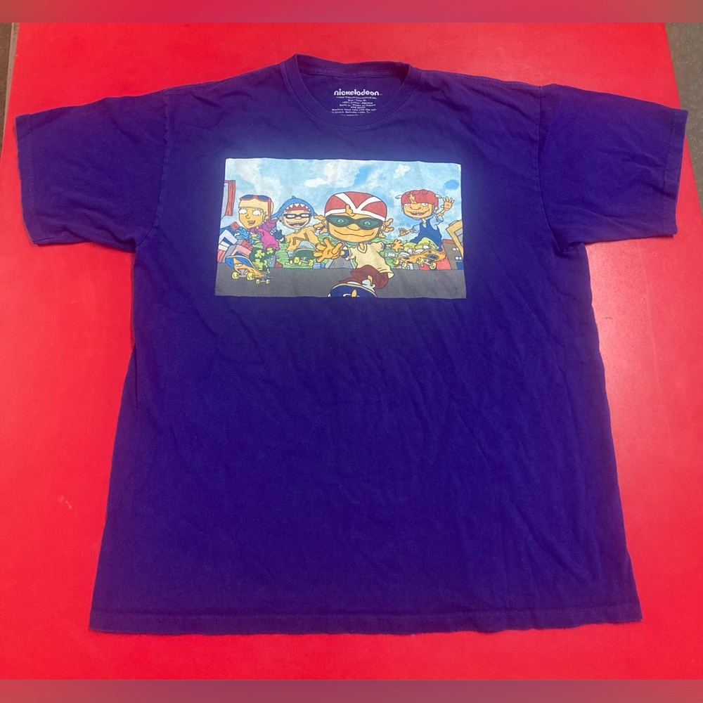 2020 Nickelodeon Rocket Power Cartoon Graphic Purple T-Shirt Size XL